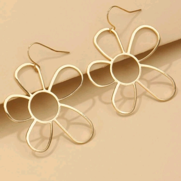 💥LAST ONE💥XL Flower Power Retro Style Dangle Earrings - Picture 4 of 4